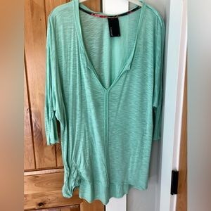 Dolan T Shirt Anthro brand 3/4 split neck tissue tee shirt lightweight